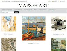 Tablet Screenshot of mapsandart.com